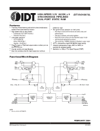 Datasheet IDT70V9179L7PFI производства IDT